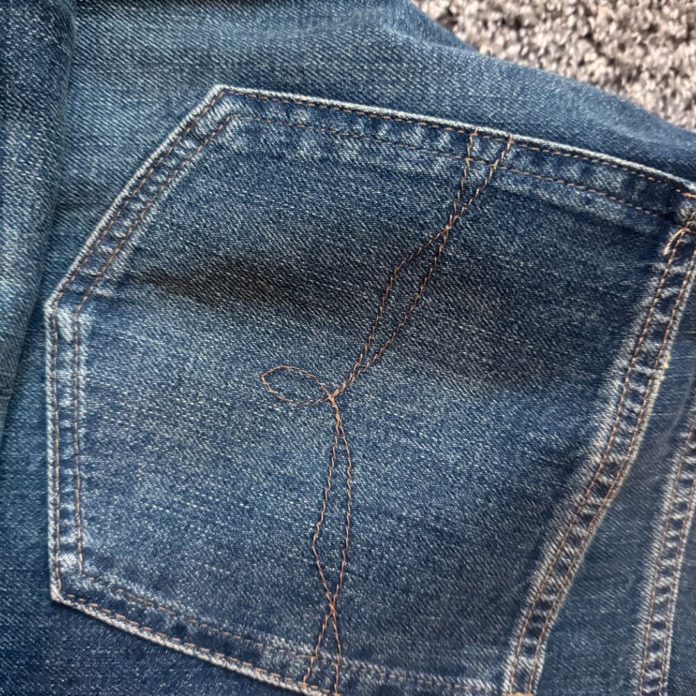 RALPH LAUREN LADIES EMBROIDERY RELAXED TAPER DENIM JEANS - Picture 8 of 8